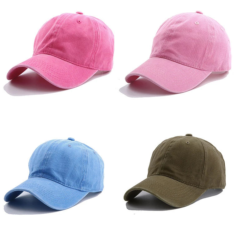 Solid Spring Summer Cap Women Ponytail Baseball Cap Fashion Hats Men Baseball Cap