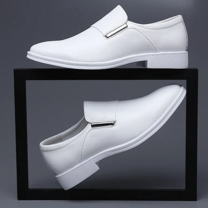 Fashion Dress Shoes Pointed Toe Split Leather Men Casual Formal Loafers Business Wedding Oxfords shoes zapatillas de hombre