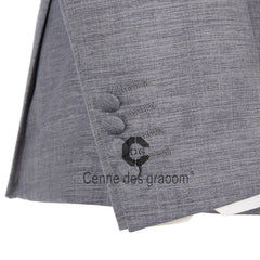 Cenne Des Graoom Men's Suits One Button Double Breasted Tailor-Made Blazers Pants