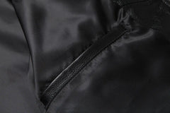 Genuine Leather Jacket Men Vintage Natural Cowskin Coat