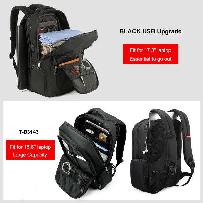 Tigernu Waterproof Nylon Backpack Female Men's Backpack For 15.6 Laptop Notebook Bag Mochilas School Backpacks Bag Male Knapsack