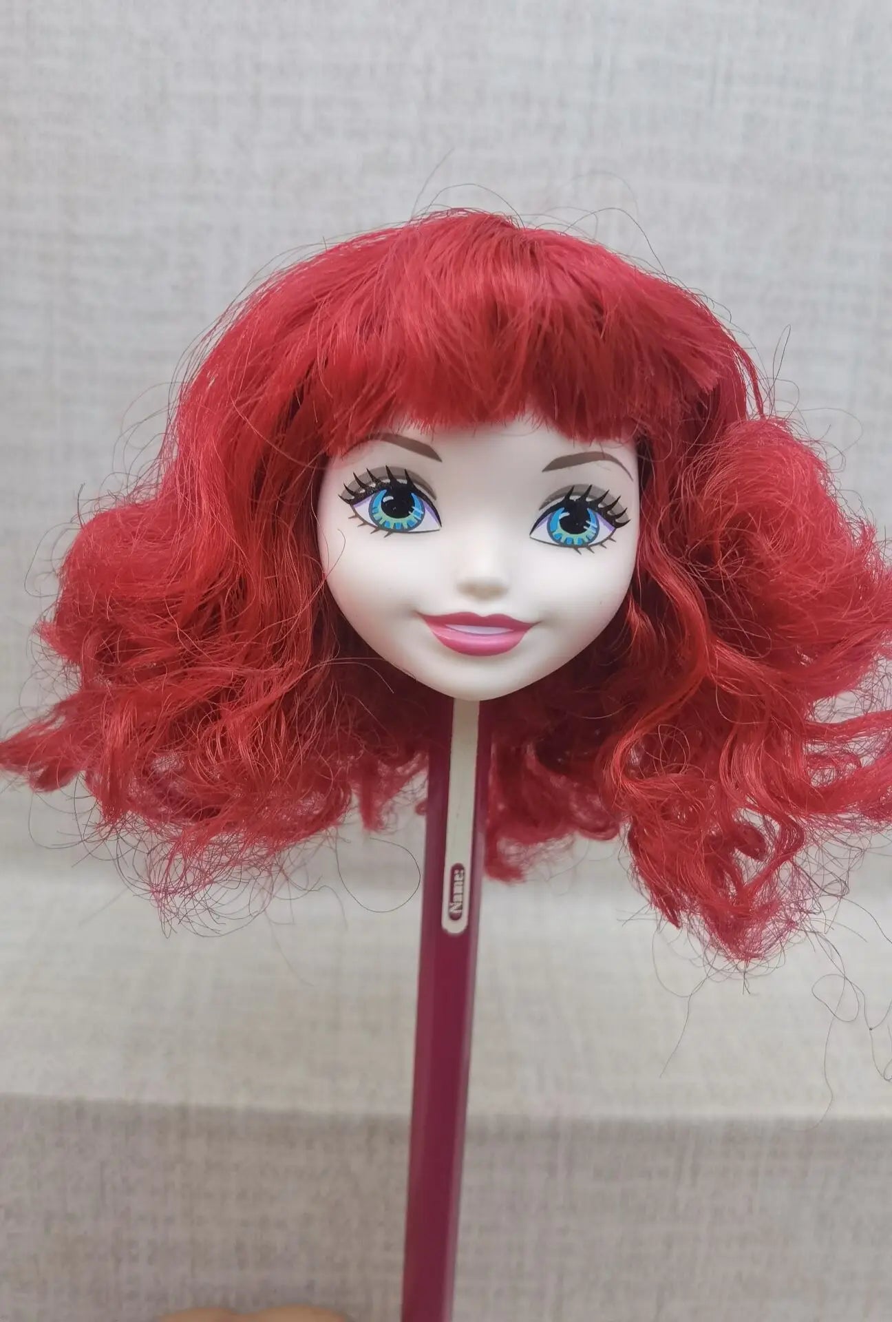 Wig For Doll Toy Head Princess Doll Head Candy Color DIY Toy Wig Children Birthday Gift Black Purple Pink Green Gold 1/6 1/4 Wig