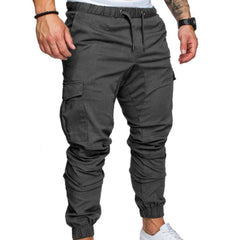 Men's Casual Jogging Pants Solid Color Pocket Pants Sports Pants