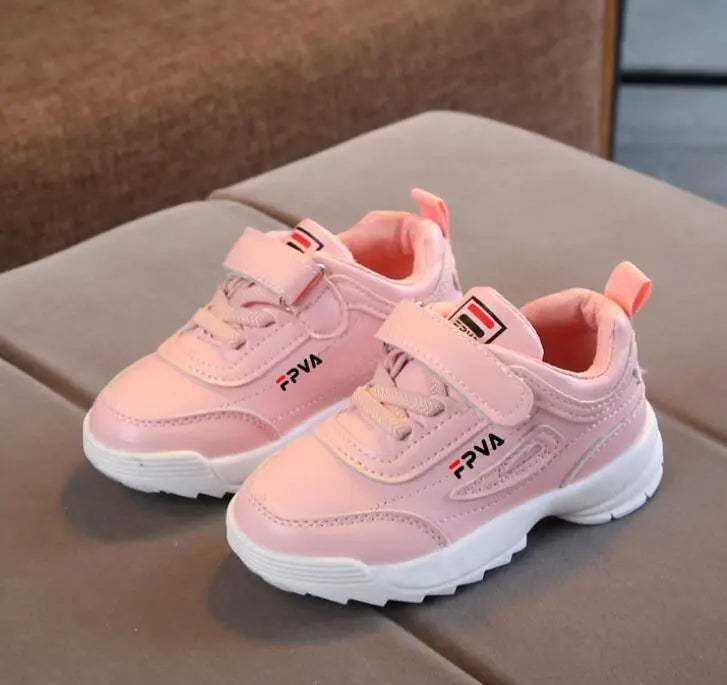 Boys Girls Fashion Sneakers Baby/Toddler Little Kids Leather Trainers Children School