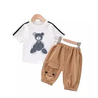 2024 Girls Padded Three Piece Children's Warm Cartoon Hooded Suit Autumn Winter Boys Fashion Casual Comfortable Sets 12M-5 Years