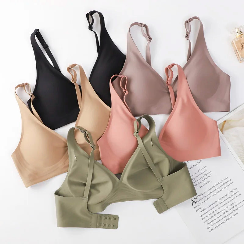 Plus Size Bra Seamless Sexy Women Bras Wire Free Brassieres Soft Underwear