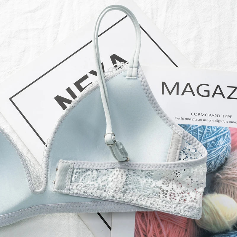 Women Bra Lace Bralette Floral Wireless Bra Female Underwear