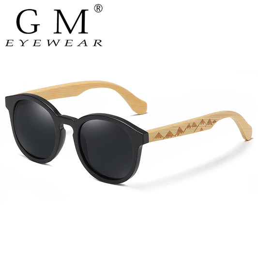 GM Best Handmade Sunglasses Men Polarized  Bamboo Wood Women Sunglasses High Quality With Sunglasses carton box S1936