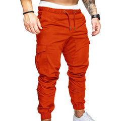 Men's Casual Jogging Pants Solid Color Pocket Pants Sports Pants