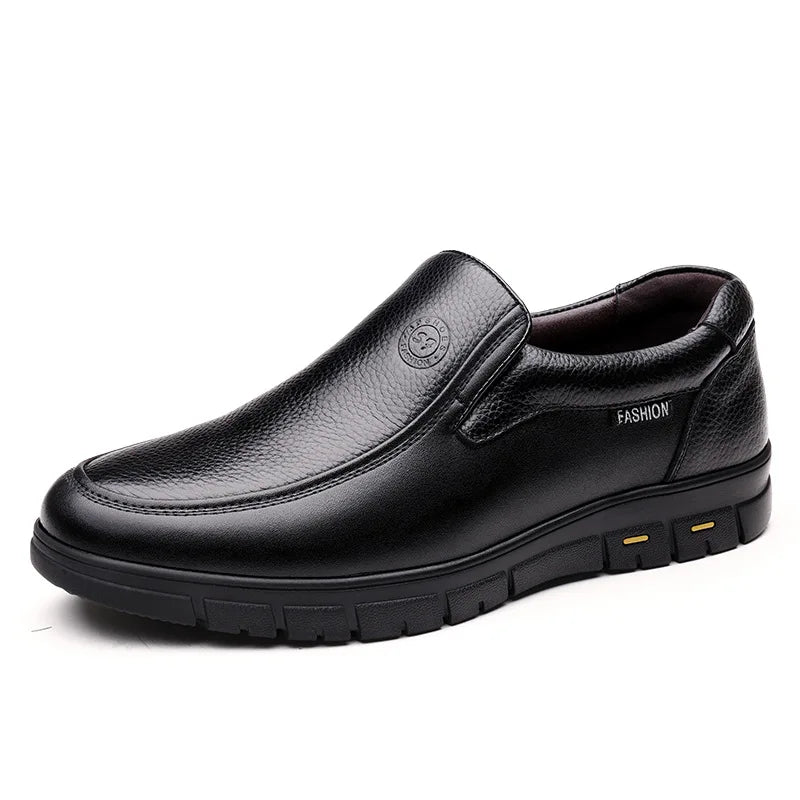 Genuine Leather Men Shoes Luxury Brand 2024 Casual Slip on Formal Loafers Men Moccasins Italian Black Male Driving Shoes