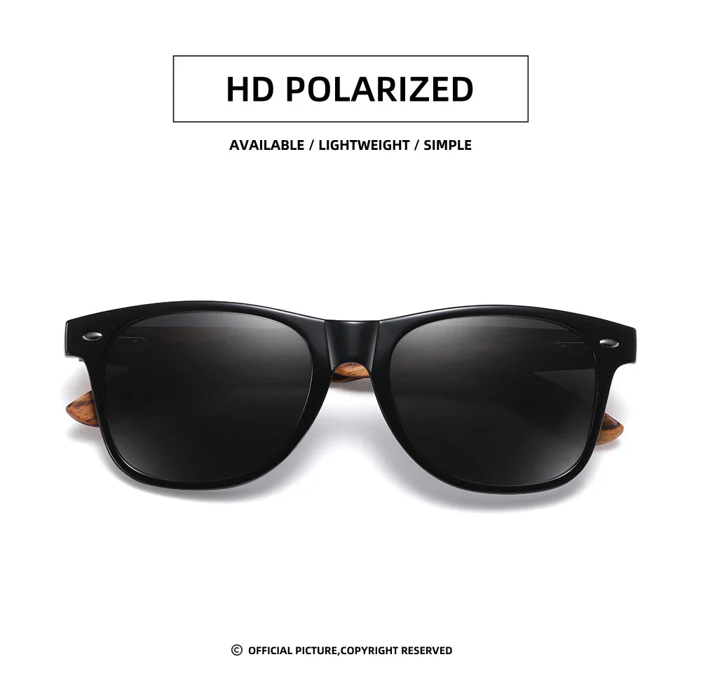 GM Brand 2021 Fashion 100%Handmade Natural Wooden Men Sunglasses Polarized Sun Glasses Women UV400 With Wooden Box