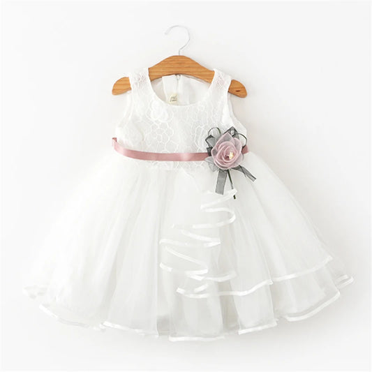 Baby Girls Dress Casual Costume Kids Dresses For Girls Flower Baby Dress