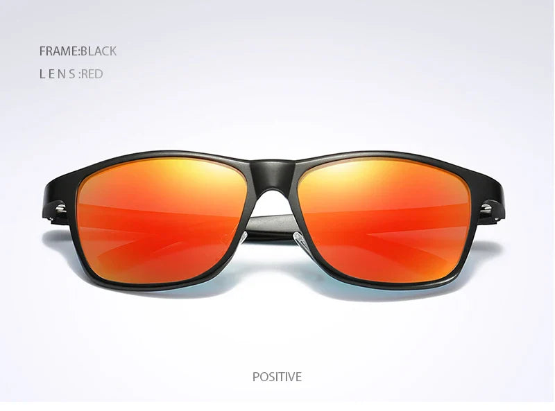 Luxury Aluminum Magnesium Men Polarized Sunglasses High Quality Square Men's Sun Glasses Cool Mirror Blue Driving Glasses