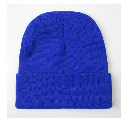 Unisex Beanie Autumn Winter Wool Blends Soft Warm Knitted Cap Men Women