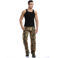 Men's Cargo Pants Casual Loose Multi Pocket Military Pants