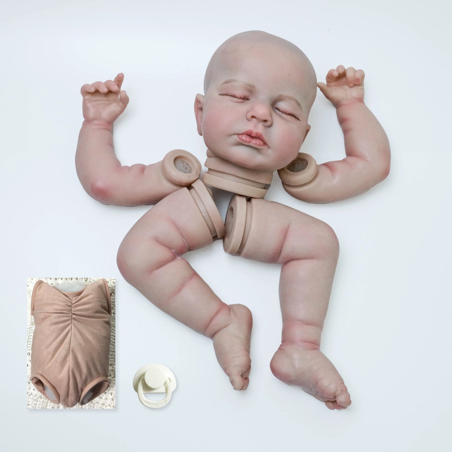 19inch Finished Doll Size Already Painted Kits Loulou Very Lifelike With Many Details Veins same As picture with Extra Body