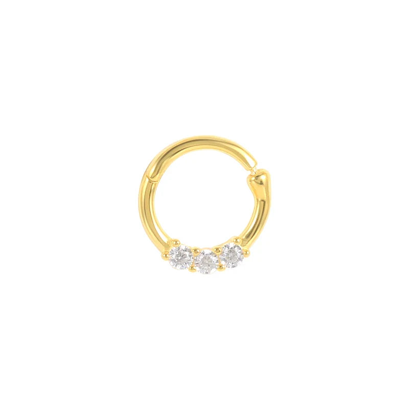 ROXI Multible Crystal Hoop Earrings for Women 2021 925 Sterling Silver Ear Nose Jewelry Earrings Heart Round joyas de plata 925