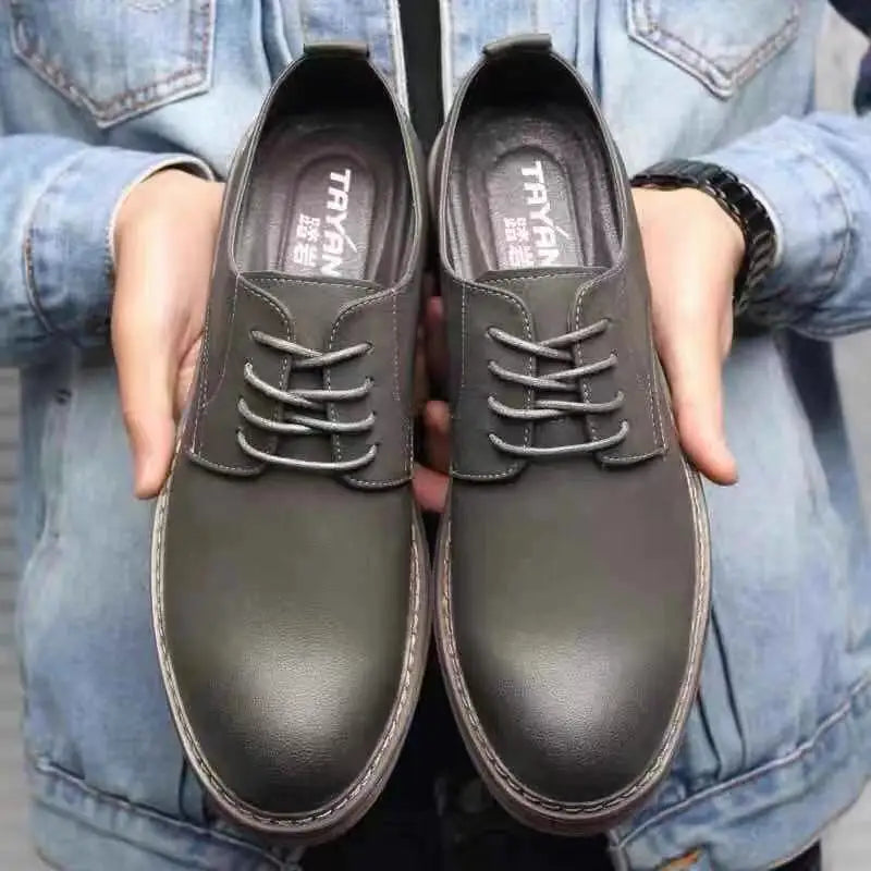 Brand Men Oxfords Shoes British Style Men Genuine Leather Business Formal Shoes Dress Shoes Men Flats Top Quality Loafer