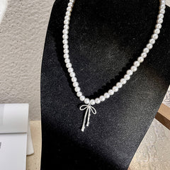 Bohemian Style Imitation Pearl Multi-layered Women's Necklace Exaggerated Fashion