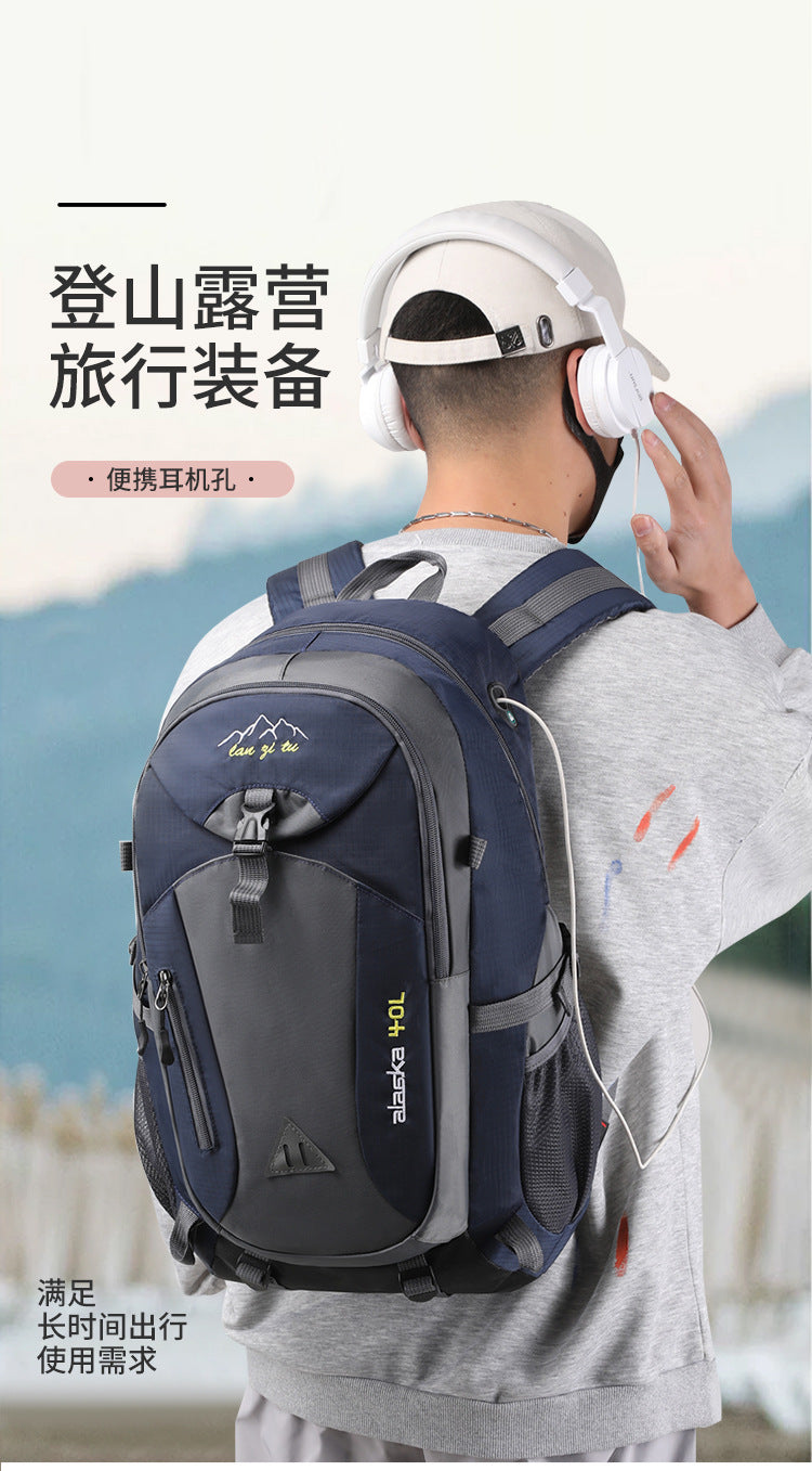 New Men Backpack Nylon Waterproof Casual Outdoor Travel Backpack Ladies Hiking Camping Mountaineering Bag Youth Sports Bags