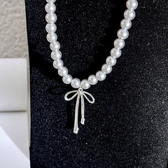 Bohemian Style Imitation Pearl Multi-layered Women's Necklace Exaggerated Fashion