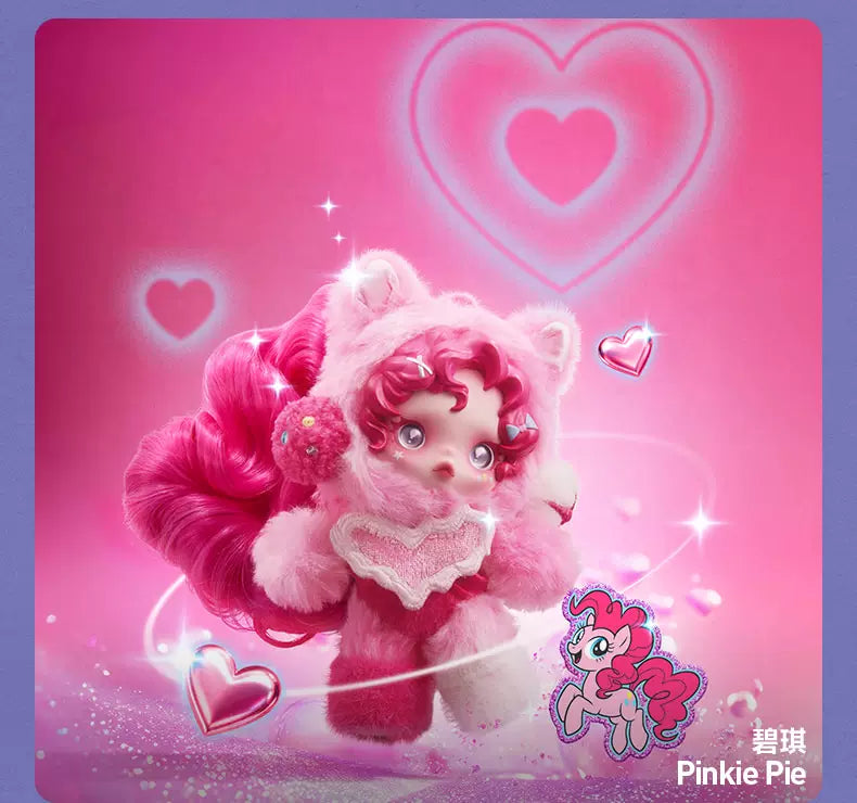 POPMART SKULLPANDA x My Little Pony YOU FOUND ME Series Pendant Blind Box Guess Bag Desktop Decoration Model Toys Anime Figure