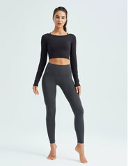 Algin Fabric High Waist Hip Raise Yoga Pants