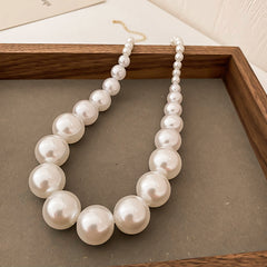 Bohemian Style Imitation Pearl Multi-layered Women's Necklace Exaggerated Fashion