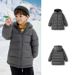 Long Extremely Cold Heattech Children's down Jacket