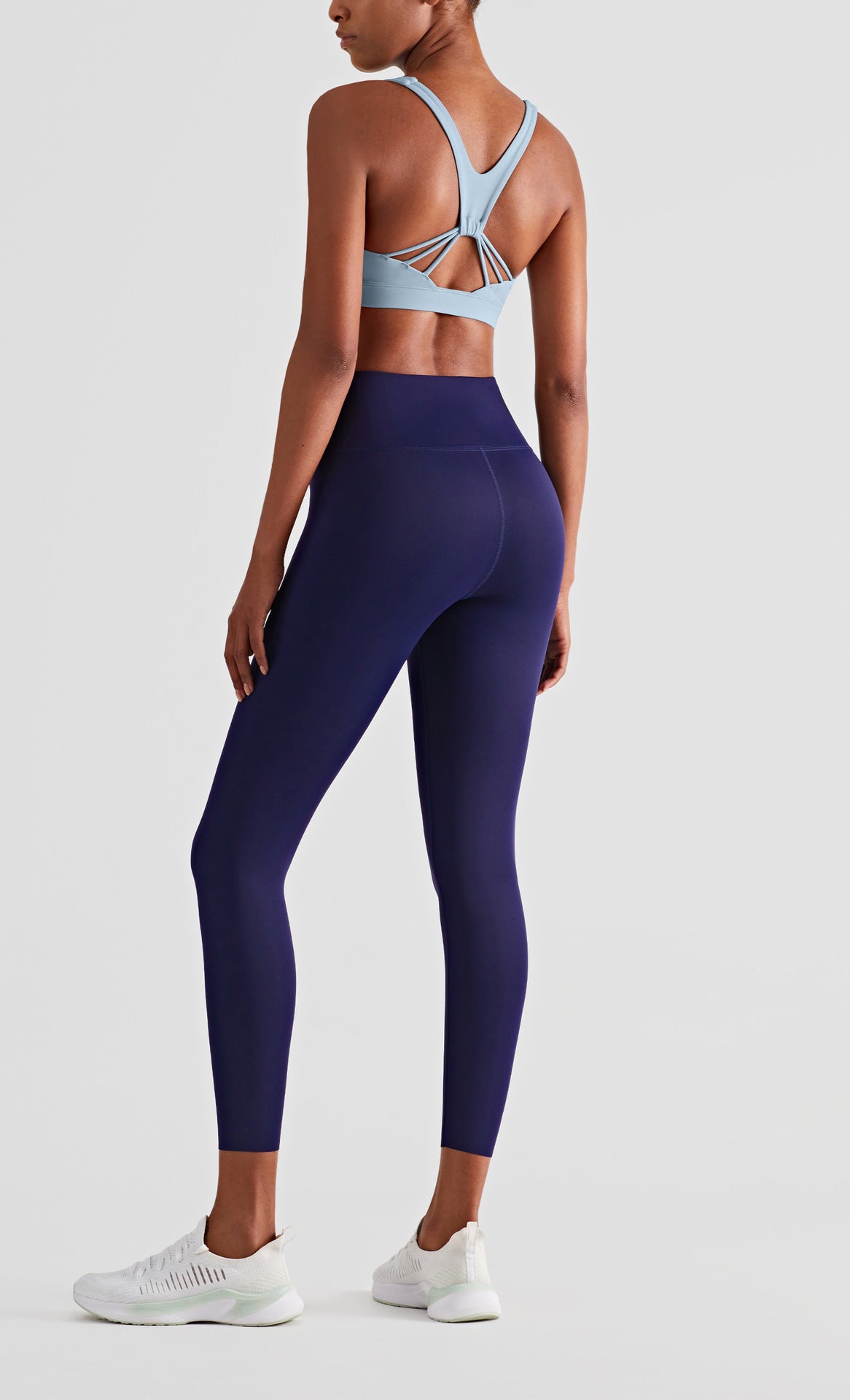 Women's Double Layer Abdominal Tightening Fitness Yoga Pants High Waist Hip