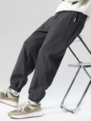 Anti-Wrinkle Tianshan Cotton plus Velvet Casual Pants Men's Loose