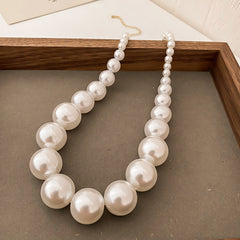 Bohemian Style Imitation Pearl Multi-layered Women's Necklace Exaggerated Fashion