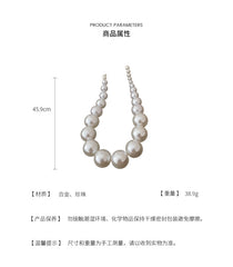 Bohemian Style Imitation Pearl Multi-layered Women's Necklace Exaggerated Fashion