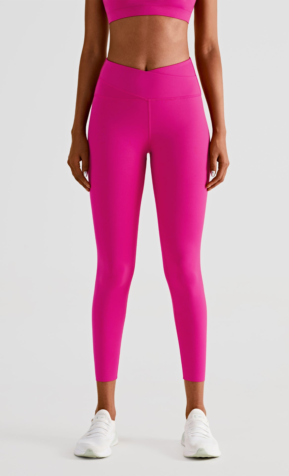 Women's Double Layer Abdominal Tightening Fitness Yoga Pants High Waist Hip