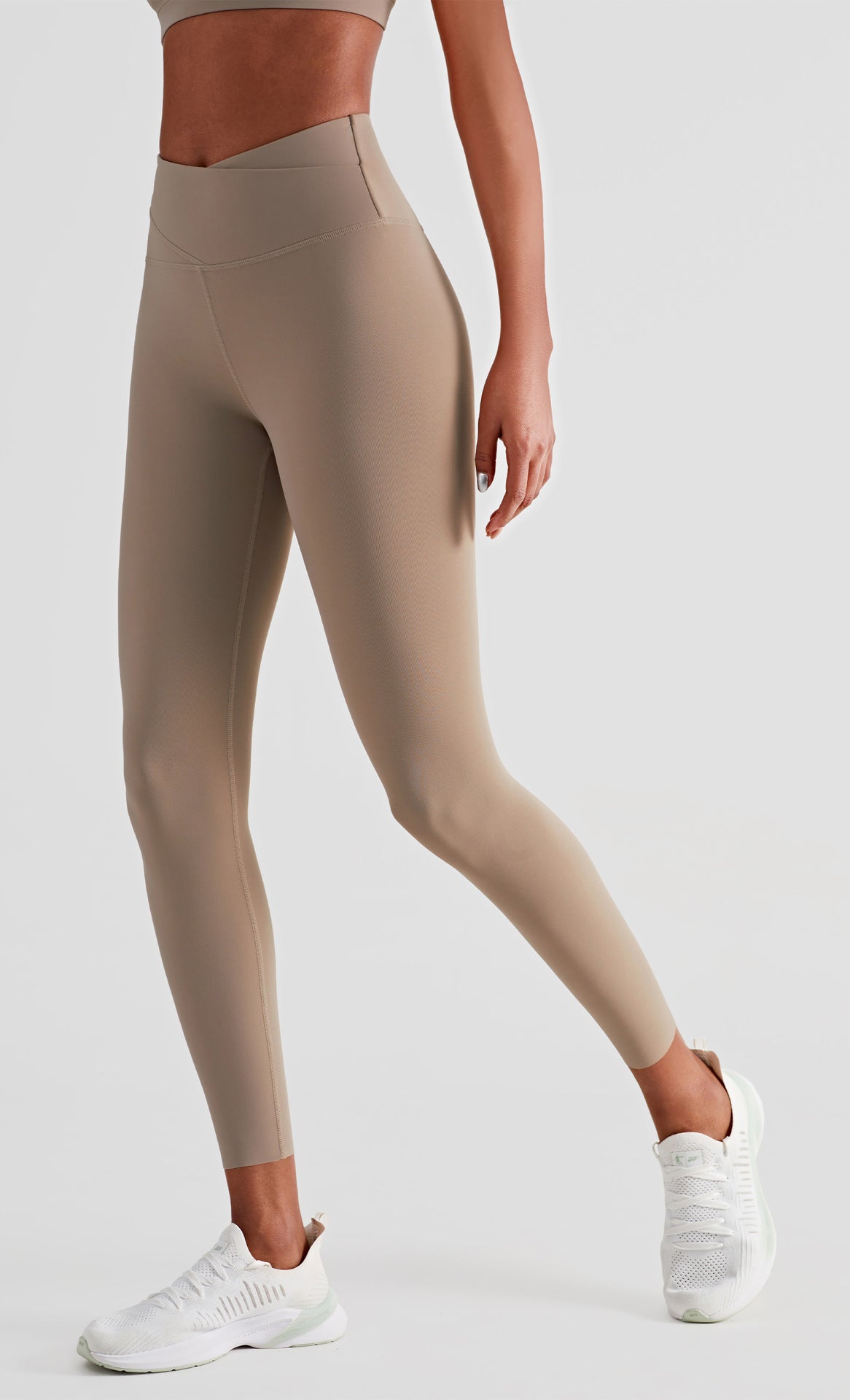 Women's Double Layer Abdominal Tightening Fitness Yoga Pants High Waist Hip