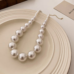 Bohemian Style Imitation Pearl Multi-layered Women's Necklace Exaggerated Fashion