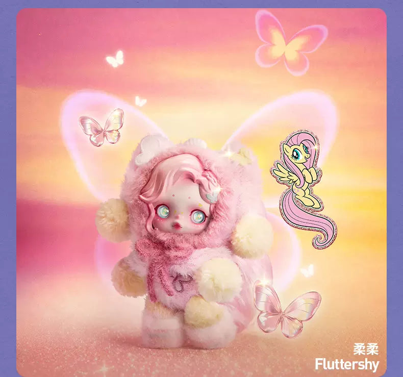 POPMART SKULLPANDA x My Little Pony YOU FOUND ME Series Pendant Blind Box Guess Bag Desktop Decoration Model Toys Anime Figure