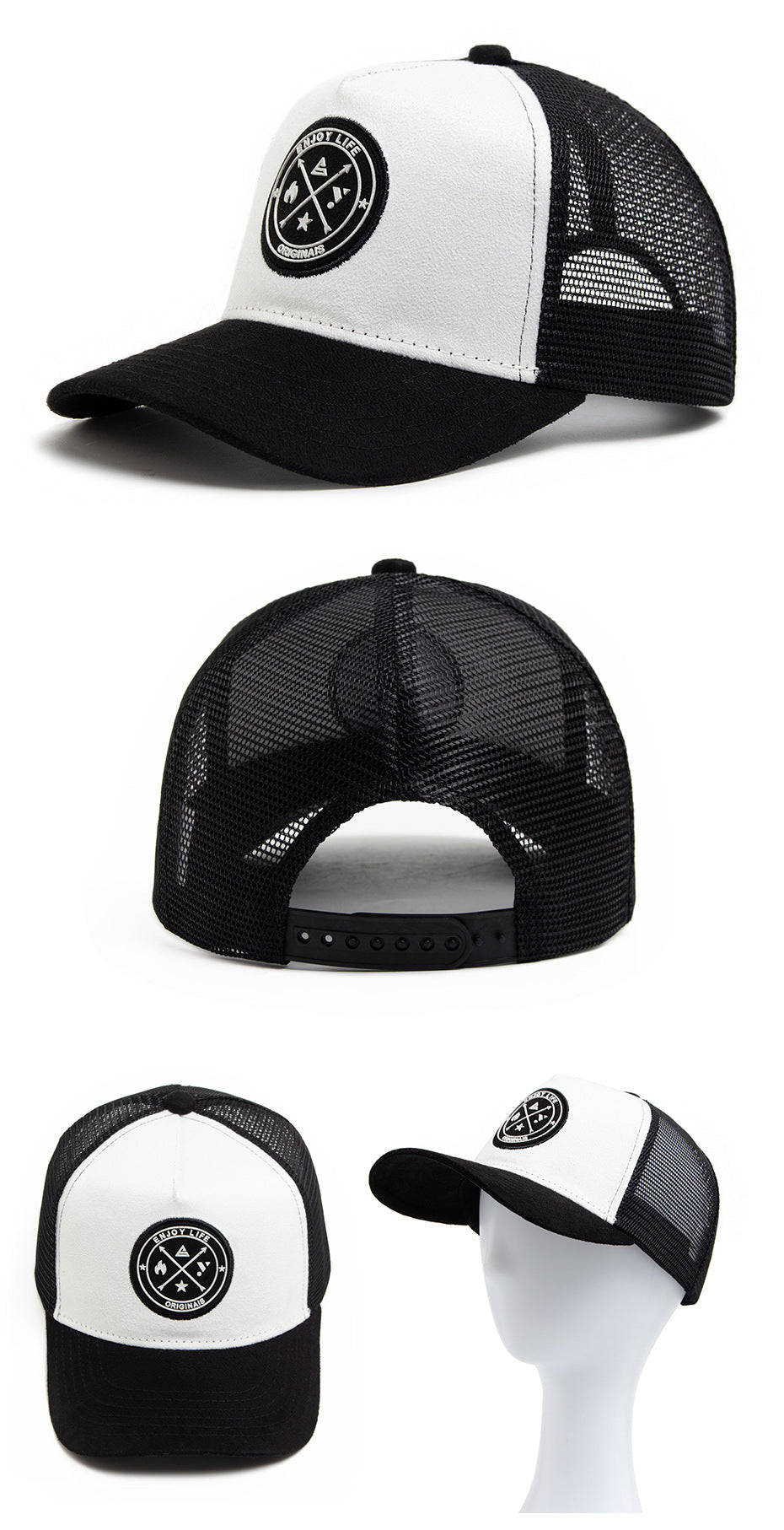 Spring Summer Suede 5 Panel Mesh Baseball Cap Big Head Unisex Trucker Hat Men And Women Sport Snapback Caps Leisure Gorros