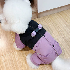 Dog Clothes Winter Clothes Four-Leg Bichon Cotton-Padded Clothes Pomeranian