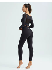 Algin Fabric High Waist Hip Raise Yoga Pants