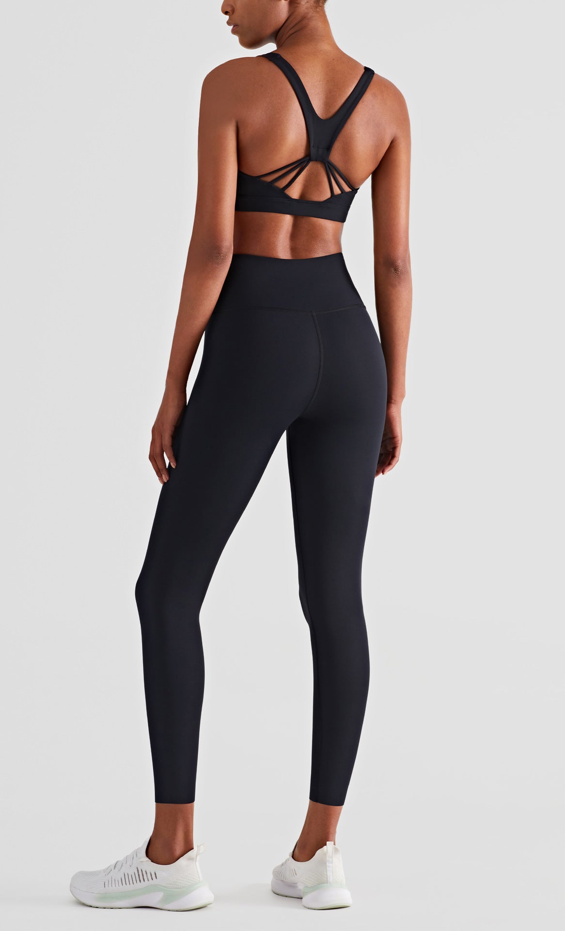 Women's Double Layer Abdominal Tightening Fitness Yoga Pants High Waist Hip