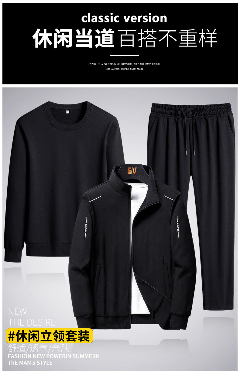 Men Tracksuits 3 Pieces Mens Hoodies and Sweatpants Set Spring and Autumn Tracksuit Unisex Jogging Suit Fashion Brand Mens 8XL