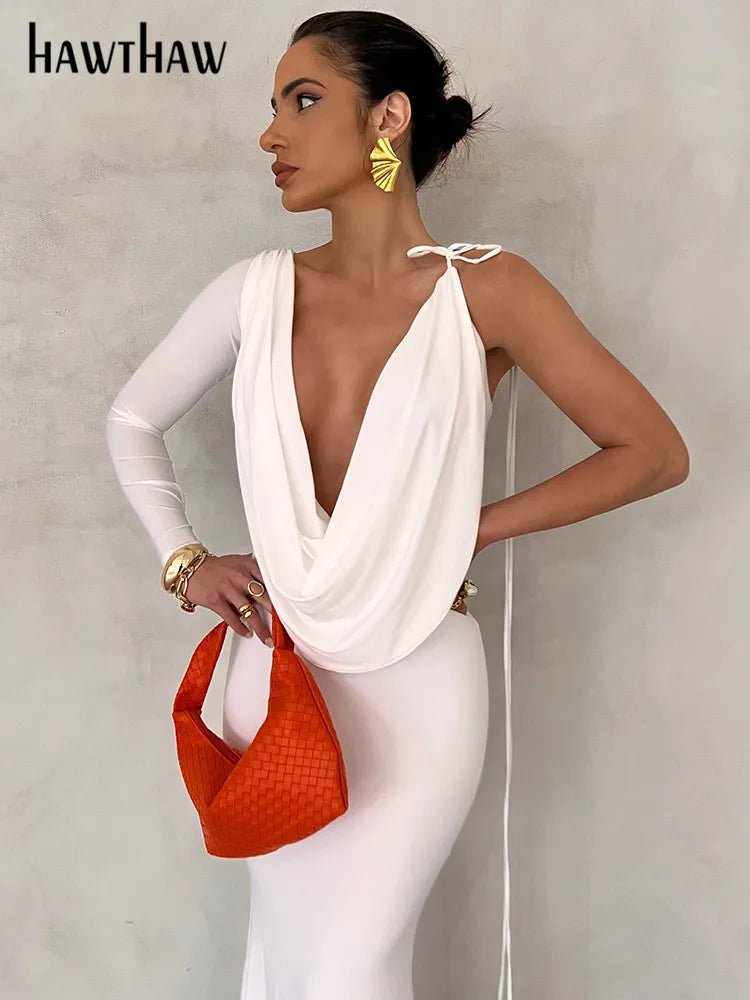 Formal attire Dresses: Women Elegant Long Sleeve Party Club Evening Bodycon