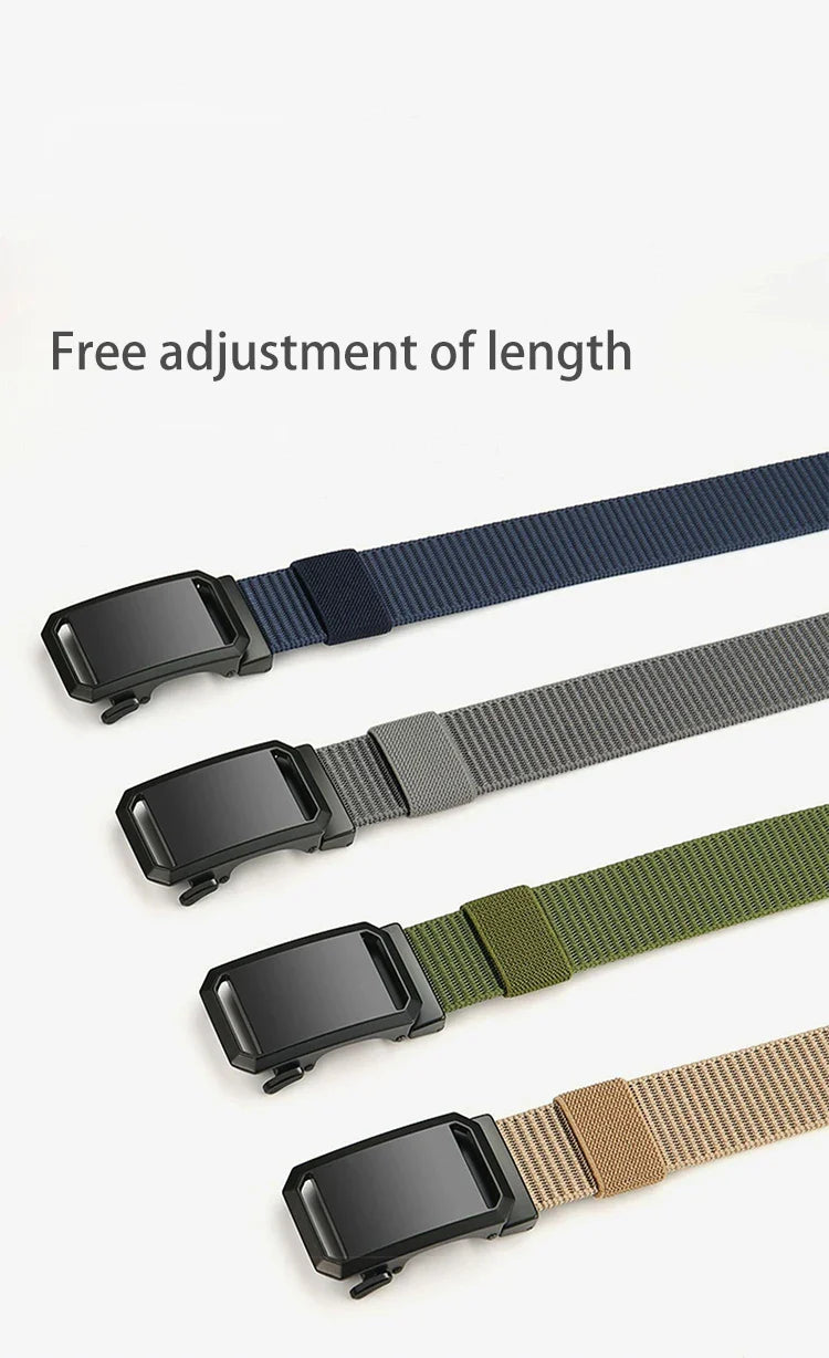 DINISITON Men‘s Belt Nylon Breathable Belts for Men Outdoor Equipment Belt Cowboy Canvas Designer Belt Tactical Belt