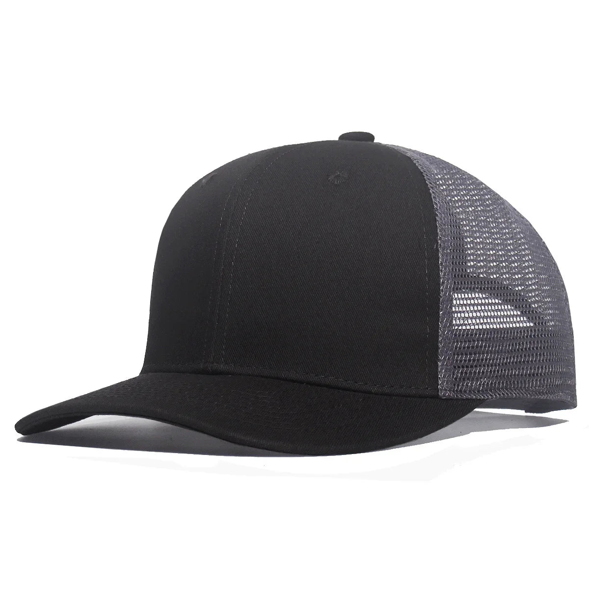 New Fashion Slight Curved Brim Baseball Cap For Men Women Summer Breakable Net Blank Truck Caps Sun Hat