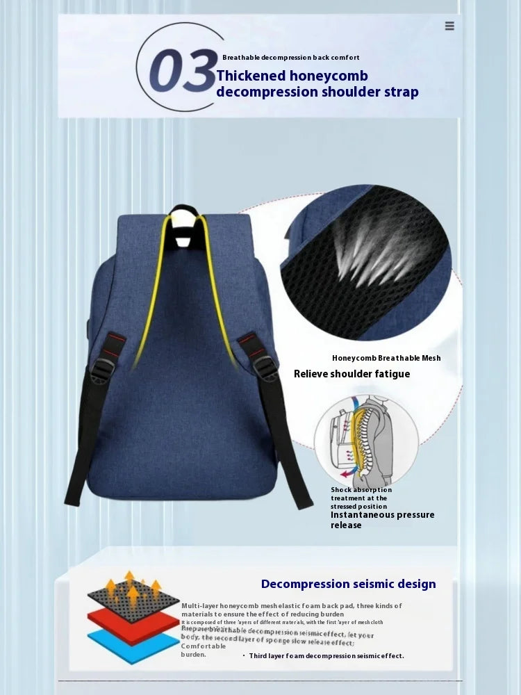 Nylon Backpack Simple And Fashionable Casual Backpack Business Commuting Computer Bag Large Capacity Backpack
