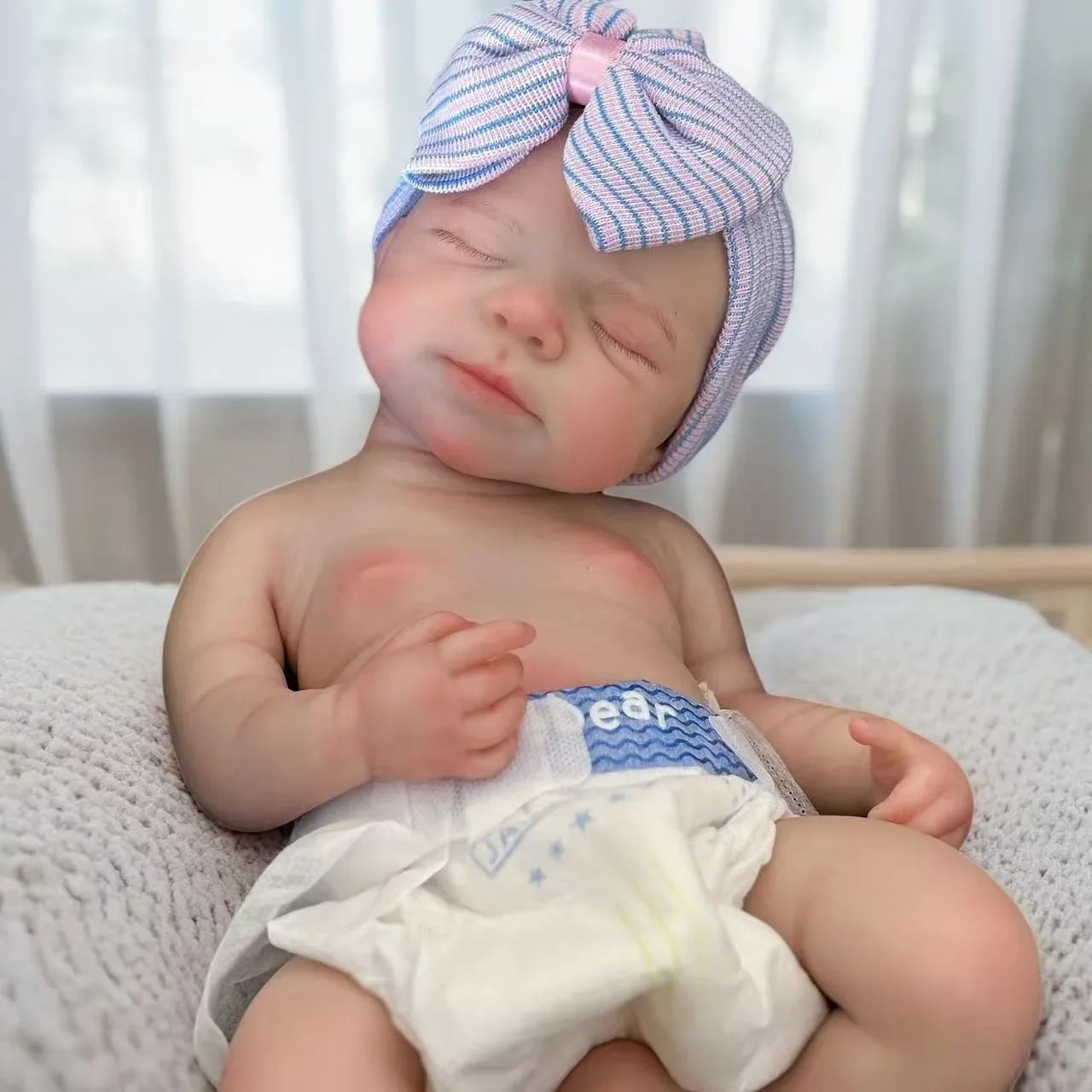 1PC/One More Outfits 18Inch Open Mouth Pascale Soft Silicone Bebe Reborn Girl Doll With Painted Skin Lifelike Newborn Girl Doll