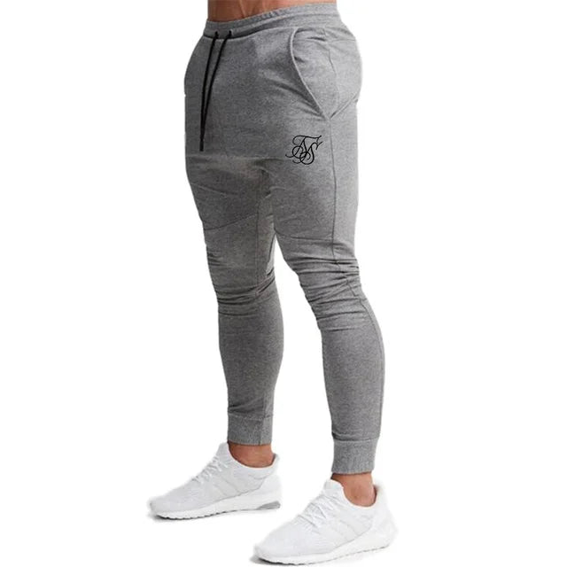 Sik Silk Men's Pants Fitness Skinny Trousers Spring Elastic Bodybuilding Pant Workout