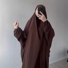 Hooded Muslim Women Hijab Dress Full Cover Prayer Garment Jilbab Abaya Long Khimar