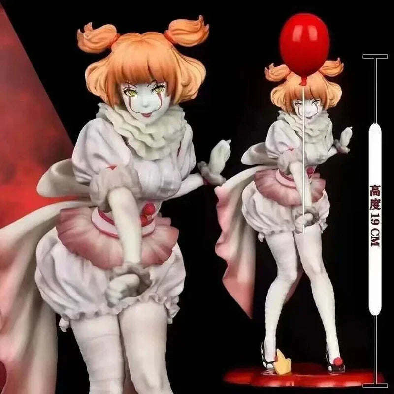 NECA Pennywise Joker Action Figure Toy Doll Horror Halloween Christmas Gift 18cm Bookshelf Ornament